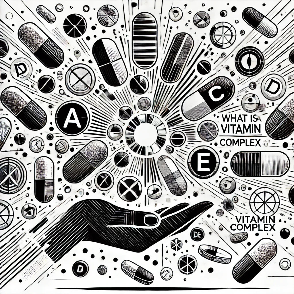 B-complex vitamins in a bottle, supporting energy and cognitive health
